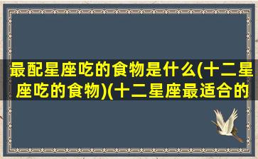 最配星座吃的食物是什么(十二星座吃的食物)(十二星座最适合的食物)
