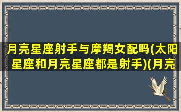 月亮星座射手与摩羯女配吗(太阳星座和月亮星座都是射手)(月亮射手的摩羯男)