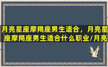 月亮星座摩羯座男生适合，月亮星座摩羯座男生适合什么职业/月亮星座摩羯座男生适合，月亮星座摩羯座男生适合什么职业-我的网站