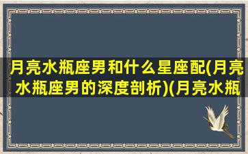 月亮水瓶座男和什么星座配(月亮水瓶座男的深度剖析)(月亮水瓶男生怎么相处)