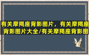 有关摩羯座背影图片，有关摩羯座背影图片大全/有关摩羯座背影图片，有关摩羯座背影图片大全-我的网站