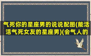 气死你的星座男的说说配图(能活活气死女友的星座男)(会气人的星座)