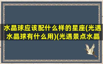 水晶球应该配什么样的星座(光遇水晶球有什么用)(光遇景点水晶球)