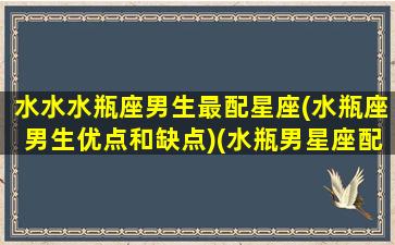 水水水瓶座男生最配星座(水瓶座男生优点和缺点)(水瓶男星座配对指数)