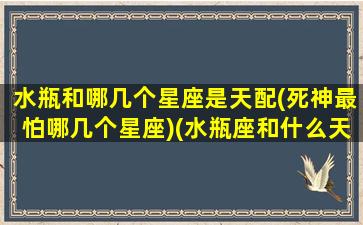 水瓶和哪几个星座是天配(死神最怕哪几个星座)(水瓶座和什么天秤座)