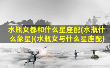 水瓶女都和什么星座配(水瓶什么象星)(水瓶女与什么星座配)