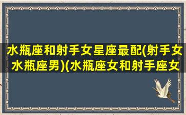 水瓶座和射手女星座最配(射手女水瓶座男)(水瓶座女和射手座女的配对指数)