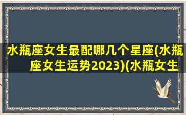 水瓶座女生最配哪几个星座(水瓶座女生运势2023)(水瓶女生最配星座配对)