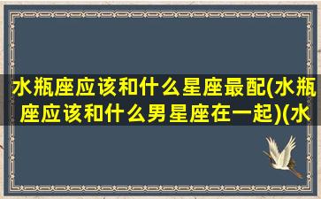 水瓶座应该和什么星座最配(水瓶座应该和什么男星座在一起)(水瓶座和什么星座最配做男朋友)