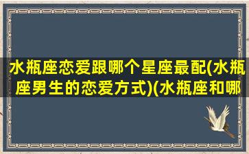 水瓶座恋爱跟哪个星座最配(水瓶座男生的恋爱方式)(水瓶座和哪个星座男最配)