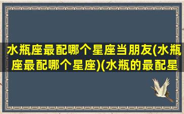 水瓶座最配哪个星座当朋友(水瓶座最配哪个星座)(水瓶的最配星座)
