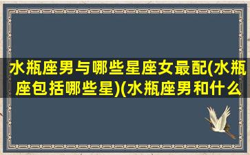 水瓶座男与哪些星座女最配(水瓶座包括哪些星)(水瓶座男和什么星座女合适)