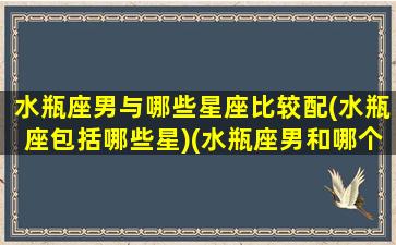 水瓶座男与哪些星座比较配(水瓶座包括哪些星)(水瓶座男和哪个星座最匹配)