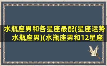 水瓶座男和各星座最配(星座运势水瓶座男)(水瓶座男和12星座配对指数)