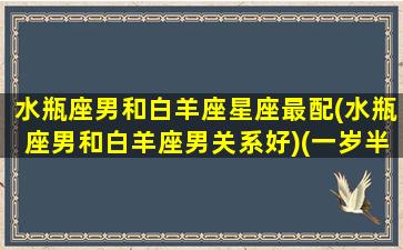 水瓶座男和白羊座星座最配(水瓶座男和白羊座男关系好)(一岁半宝宝偶尔会吐是怎么回事)