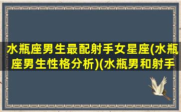 水瓶座男生最配射手女星座(水瓶座男生性格分析)(水瓶男和射手星座最配)