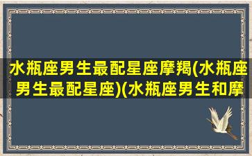 水瓶座男生最配星座摩羯(水瓶座男生最配星座)(水瓶座男生和摩羯座女生最配)