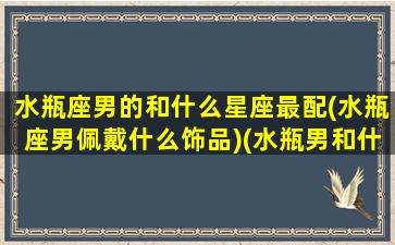 水瓶座男的和什么星座最配(水瓶座男佩戴什么饰品)(水瓶男和什么星座最配当情侣)