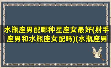 水瓶座男配哪种星座女最好(射手座男和水瓶座女配吗)(水瓶座男和射手座女配对指数是多少)