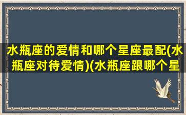 水瓶座的爱情和哪个星座最配(水瓶座对待爱情)(水瓶座跟哪个星座最配情侣)