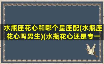 水瓶座花心和哪个星座配(水瓶座花心吗男生)(水瓶花心还是专一)