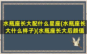 水瓶座长大配什么星座(水瓶座长大什么样子)(水瓶座长大后颜值高吗)