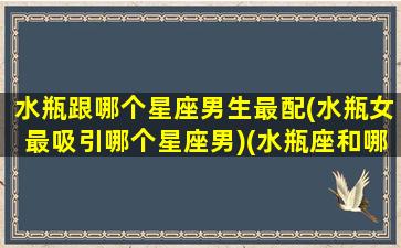 水瓶跟哪个星座男生最配(水瓶女最吸引哪个星座男)(水瓶座和哪个星座的男生最般配)