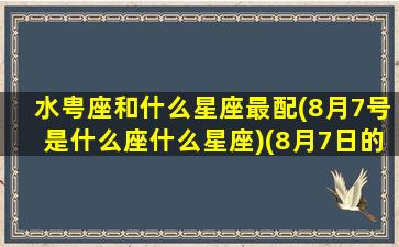 水甹座和什么星座最配(8月7号是什么座什么星座)(8月7日的星座是)