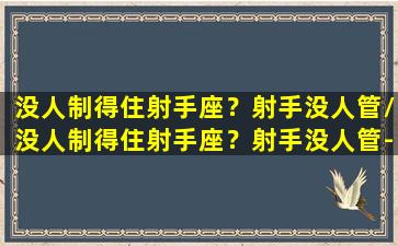 没人制得住射手座？射手没人管/没人制得住射手座？射手没人管-我的网站