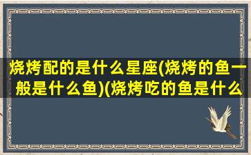 烧烤配的是什么星座(烧烤的鱼一般是什么鱼)(烧烤吃的鱼是什么鱼)