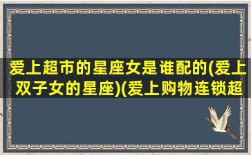 爱上超市的星座女是谁配的(爱上双子女的星座)(爱上购物连锁超市加盟费多少)