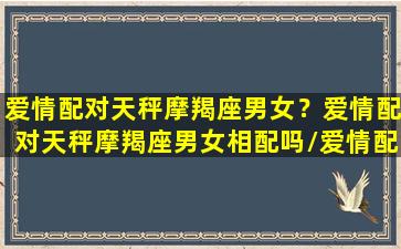 爱情配对天秤摩羯座男女？爱情配对天秤摩羯座男女相配吗/爱情配对天秤摩羯座男女？爱情配对天秤摩羯座男女相配吗-我的网站