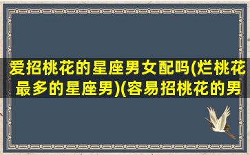 爱招桃花的星座男女配吗(烂桃花最多的星座男)(容易招桃花的男生什么样的)