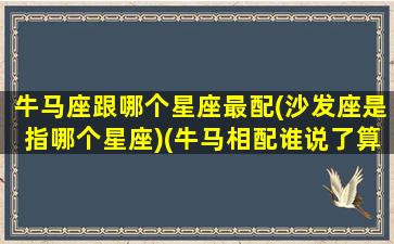 牛马座跟哪个星座最配(沙发座是指哪个星座)(牛马相配谁说了算)