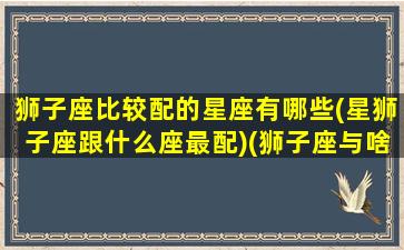 狮子座比较配的星座有哪些(星狮子座跟什么座最配)(狮子座与啥星座最配)