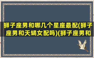 狮子座男和哪几个星座最配(狮子座男和天蝎女配吗)(狮子座男和什么星座女生)