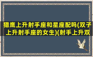 猎鹰上升射手座和星座配吗(双子上升射手座的女生)(射手上升双子什么意思)