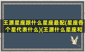 王源星座跟什么星座最配(星座各个星代表什么)(王源什么星座和什么星座配对)