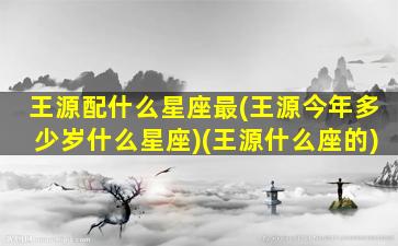 王源配什么星座最(王源今年多少岁什么星座)(王源什么座的)