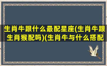 生肖牛跟什么最配星座(生肖牛跟生肖猴配吗)(生肖牛与什么搭配比较好)