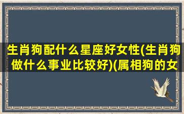 生肖狗配什么星座好女性(生肖狗做什么事业比较好)(属相狗的女生和什么属相最佳)