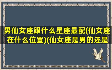 男仙女座跟什么星座最配(仙女座在什么位置)(仙女座是男的还是女的)