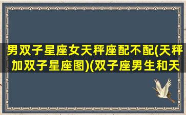 男双子星座女天秤座配不配(天秤加双子星座图)(双子座男生和天秤女的宿命)