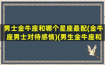 男士金牛座和哪个星座最配(金牛座男士对待感情)(男生金牛座和什么星座最配)