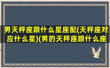 男天秤座跟什么星座配(天秤座对应什么星)(男的天秤座跟什么座最搭配)