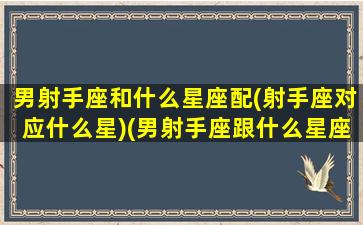 男射手座和什么星座配(射手座对应什么星)(男射手座跟什么星座最配)