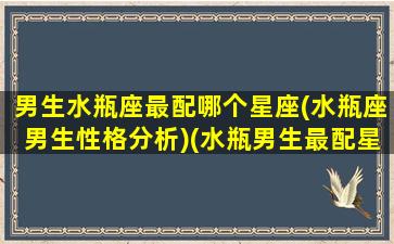 男生水瓶座最配哪个星座(水瓶座男生性格分析)(水瓶男生最配星座配对)