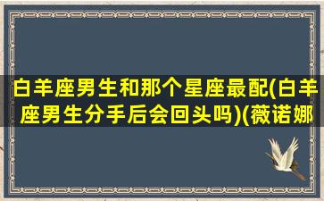 白羊座男生和那个星座最配(白羊座男生分手后会回头吗)(薇诺娜胶原蛋白液体敷料)