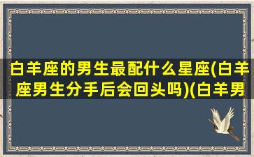 白羊座的男生最配什么星座(白羊座男生分手后会回头吗)(白羊男生最配星座配对)