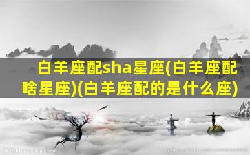 白羊座配sha星座(白羊座配啥星座)(白羊座配的是什么座)